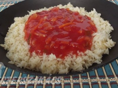 Édes-savanyú mártás rizzsel