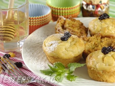 Kukoricapelyhes, mazsolás muffin recept