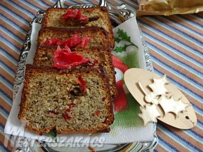 Mákos püspökkenyér hibiszkusszal recept