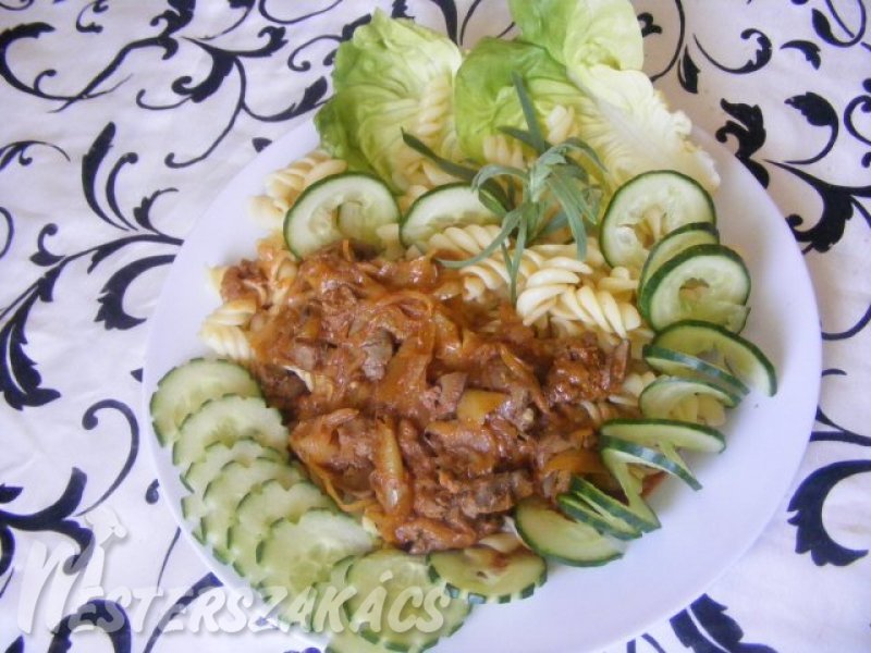 Savanyú káposztás resztelt csirkemáj recept